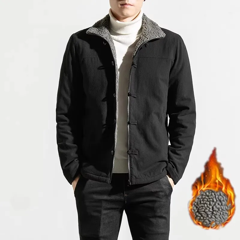 2023 Autumn Winter Men Coat Wool Lining Thick Warm Retro Jacket High Quality Men Casual Jacket Vintage Fleece Windbrekaer Coat
2023 Autumn Winter Men Coat Wool Lining Thick Warm Retro Jacket High Quality Men Casual Jacket Vintage Fleece Windbrekaer Coat