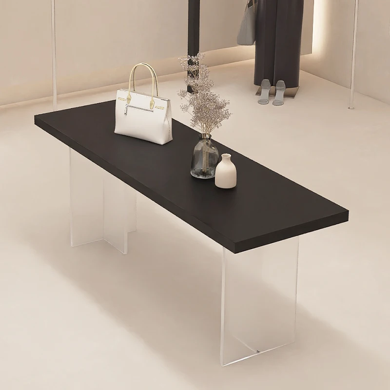 Clothing store Nakajima table simple women's clothing store flowing water table shoe bag jewelry display table acrylic
Clothing store Nakajima table simple women's clothing store flowing water table shoe bag jewelry display table acrylic