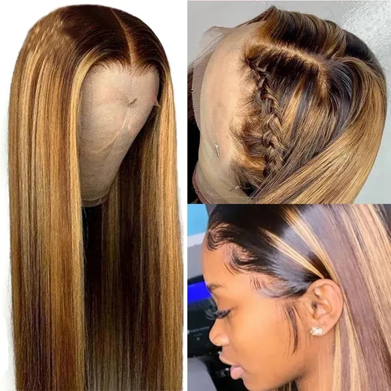 30/40 inch 13x6/13x4 HD Lace Frontal Wig for Black Women Straight Remy 4x4 Human Hair Ombre P4/27 Piano Highlight Color Glueless
30/40 inch 13x6/13x4 HD Lace Frontal Wig for Black Women Straight Remy 4x4 Human Hair Ombre P4/27 Piano Highlight Color Glueless