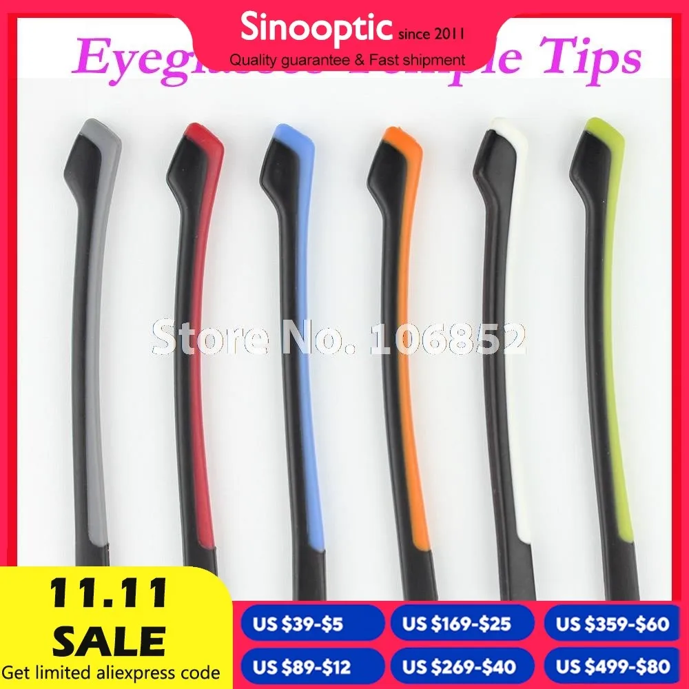 20pcs ET-005 Double Colors Anti Slip Eyeglasses Glasses Temple Tips Accessories For Optical Frame Temples
20pcs ET-005 Double Colors Anti Slip Eyeglasses Glasses Temple Tips Accessories For Optical Frame Temples