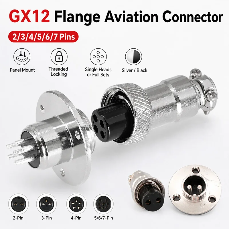 10Sets GX12 Aviation Socket Plug 2 3 4 5 6 7 Pin M16 DF16 Rhombus Flange Male Female Circular Connector Cable Panel Mount Solder
10Sets GX12 Aviation Socket Plug 2 3 4 5 6 7 Pin M16 DF16 Rhombus Flange Male Female Circular Connector Cable Panel Mount Solder