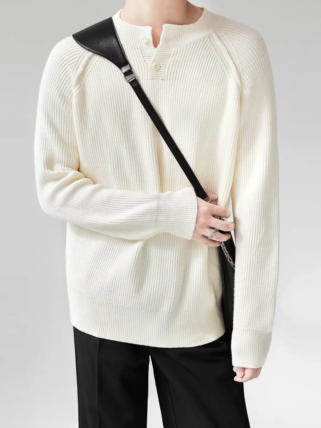 Warm Henry Collar Knitwear Men's Soft Loose Casual Korean Sle Long Sve Sweater Autumn Winter Faion Outerwear
Warm Henry Collar Knitwear Men's Soft Loose Casual Korean Sle Long Sve Sweater Autumn Winter Faion Outerwear