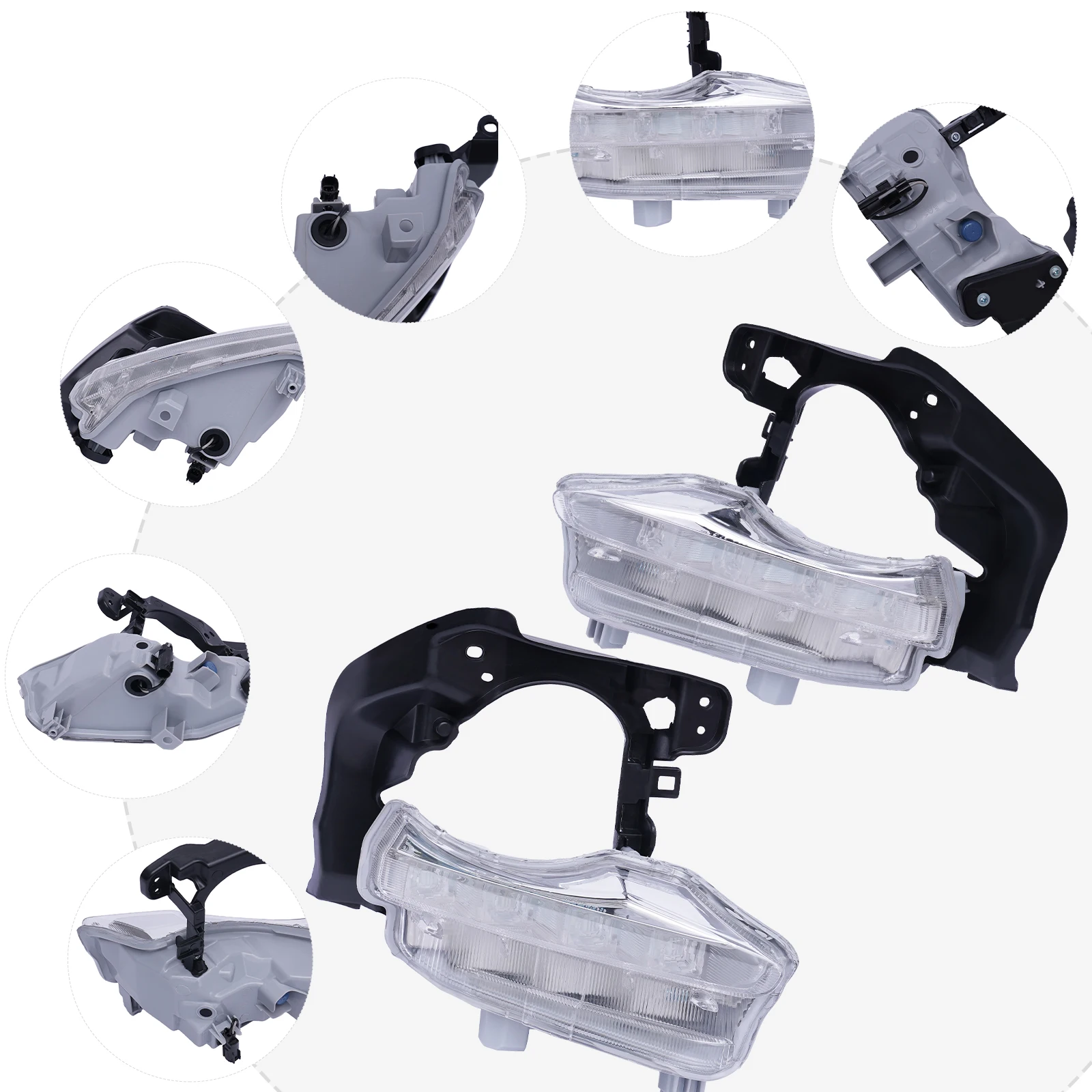 Fog Light, LED Fog Lamp, Daytime Running Light, White Light Waterproof PC Material, Direct Replacement for SUV Models
Fog Light, LED Fog Lamp, Daytime Running Light, White Light Waterproof PC Material, Direct Replacement for SUV Models