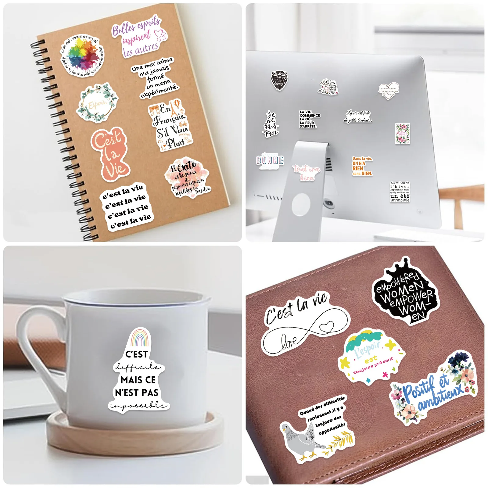 10/50PCS New French Inspirational Graffiti stickers Personalized DIY Water Cup wardrobe Skateboard Motorcycle Helmet Decal
10/50PCS New French Inspirational Graffiti stickers Personalized DIY Water Cup wardrobe Skateboard Motorcycle Helmet Decal