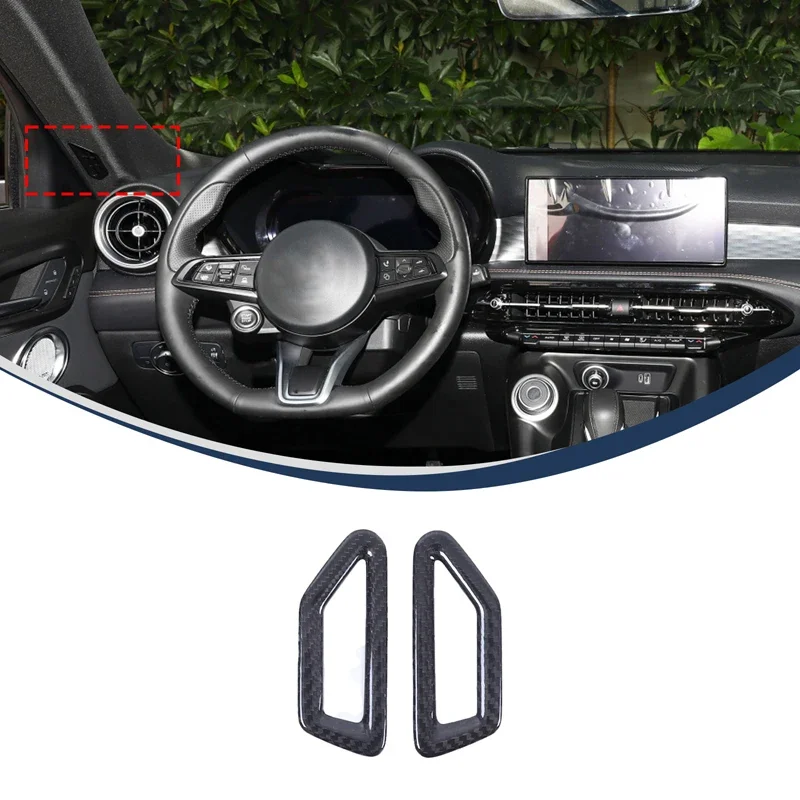 For Alfa Romeo Tonali Car A-pillar Air Outlet Frame Decorative Sticker Real Carbon Fiber Interior Accessories 2 PCs
For Alfa Romeo Tonali Car A-pillar Air Outlet Frame Decorative Sticker Real Carbon Fiber Interior Accessories 2 PCs