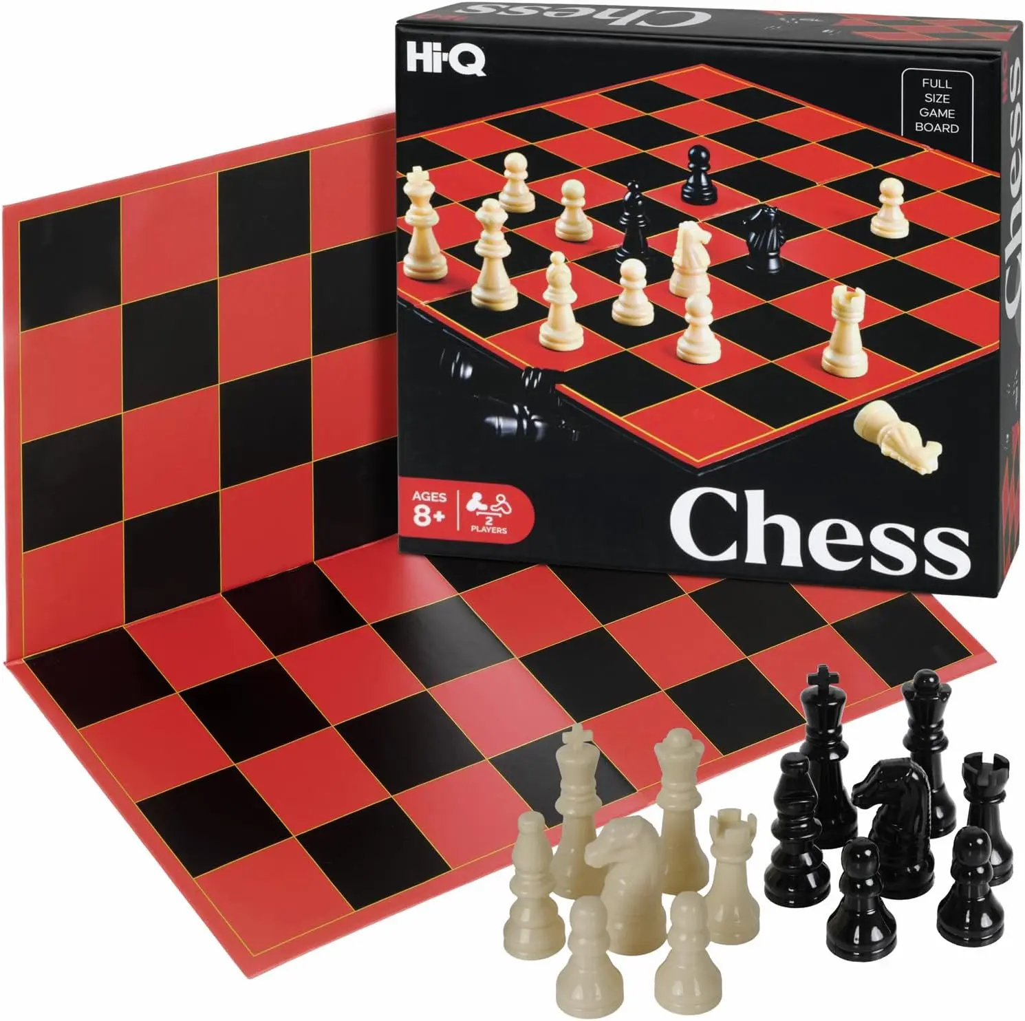 Classic Chess Board Game – Educational Strategy Set for Family Night, Standard Pieces with Folding Board
Classic Chess Board Game – Educational Strategy Set for Family Night, Standard Pieces with Folding Board