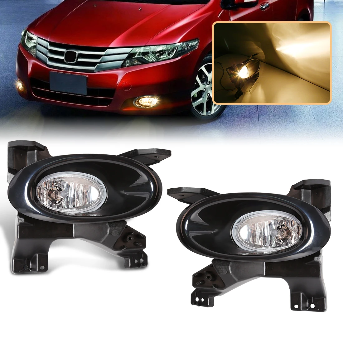 LED Fog Light For Honda City 2009 2010 2011 Driving Headlight Halogen Fog Lamp Assembly with Cover Wire Car Accessories 12V
LED Fog Light For Honda City 2009 2010 2011 Driving Headlight Halogen Fog Lamp Assembly with Cover Wire Car Accessories 12V