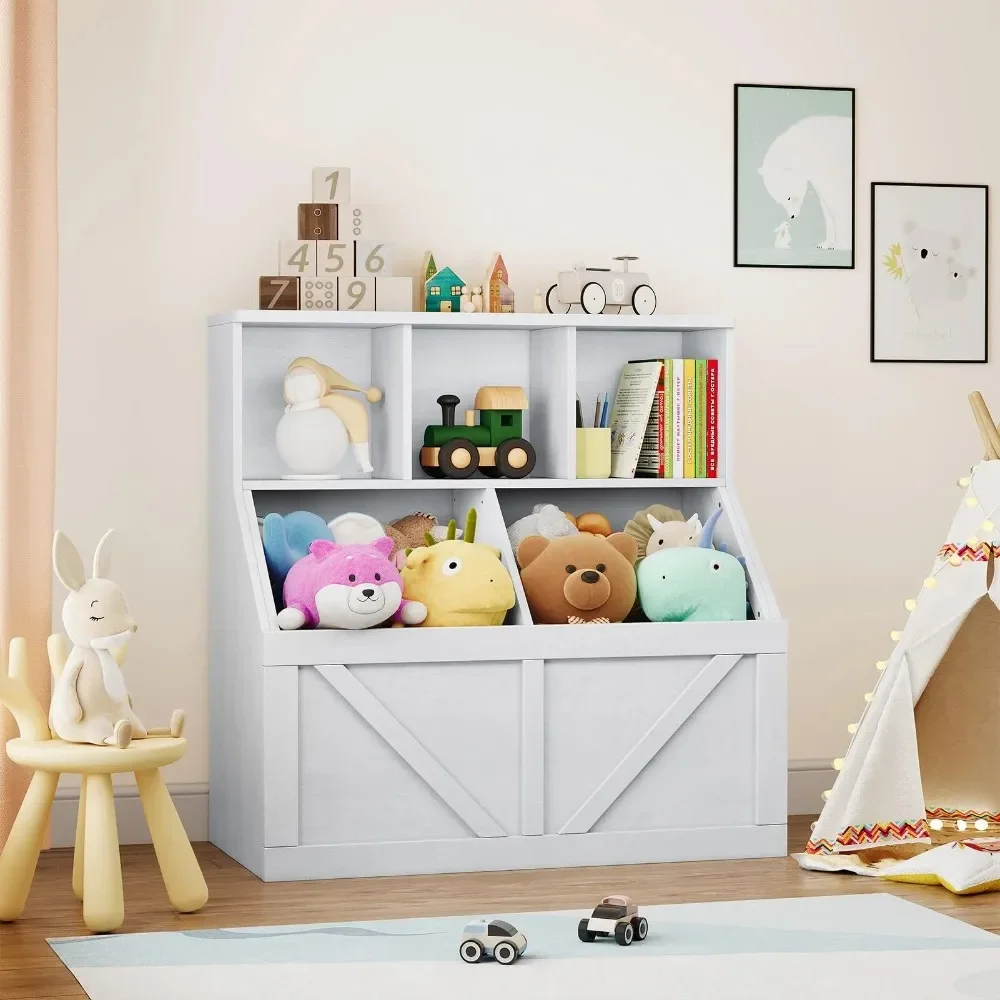 Children's Toy Storage Organizer and Bookshelf for Kids Rooms, Playrooms, Bedrooms, Nurseries and Daycares, Off-White
Children's Toy Storage Organizer and Bookshelf for Kids Rooms, Playrooms, Bedrooms, Nurseries and Daycares, Off-White