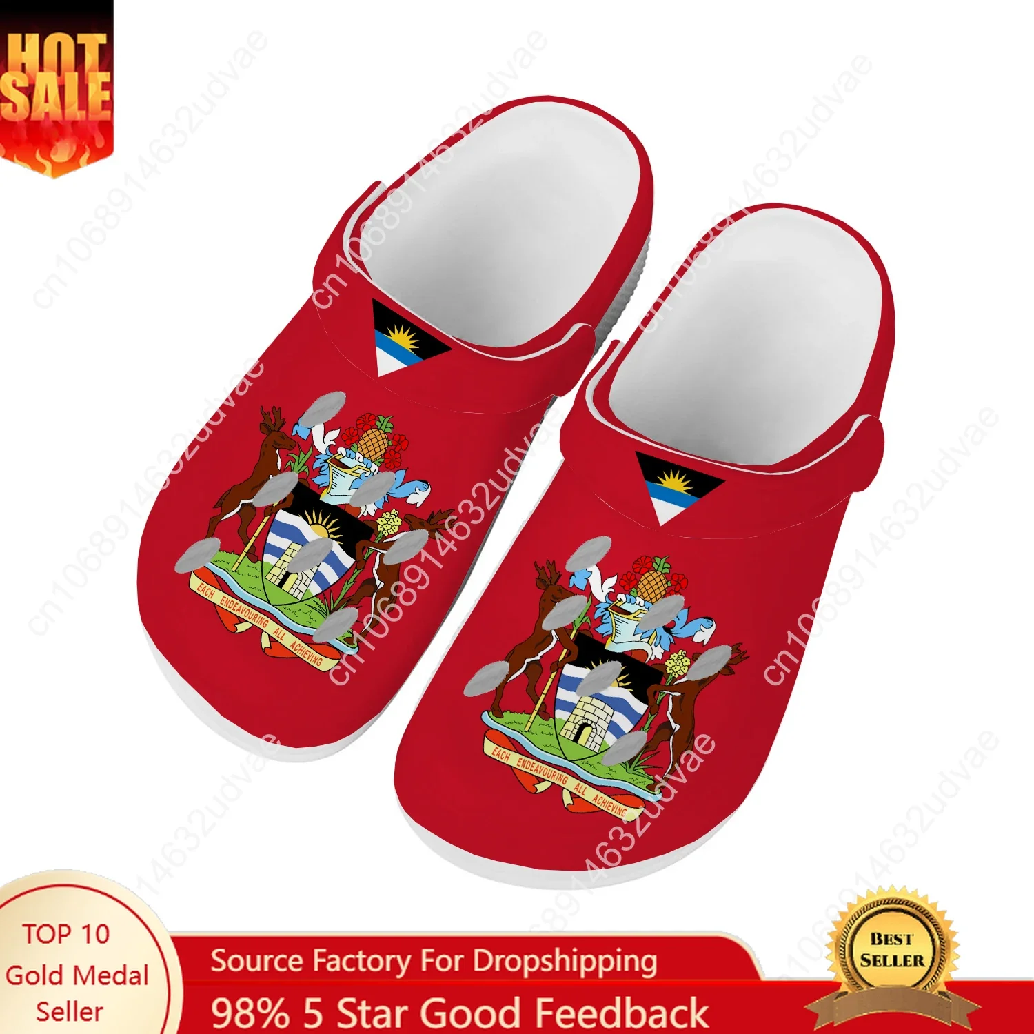 Antigua And Barbuda Water Shoes Men Women Comfortable Home Garden Clogs Customizd Sandals Beach Breathable Hole Slippers
Antigua And Barbuda Water Shoes Men Women Comfortable Home Garden Clogs Customizd Sandals Beach Breathable Hole Slippers