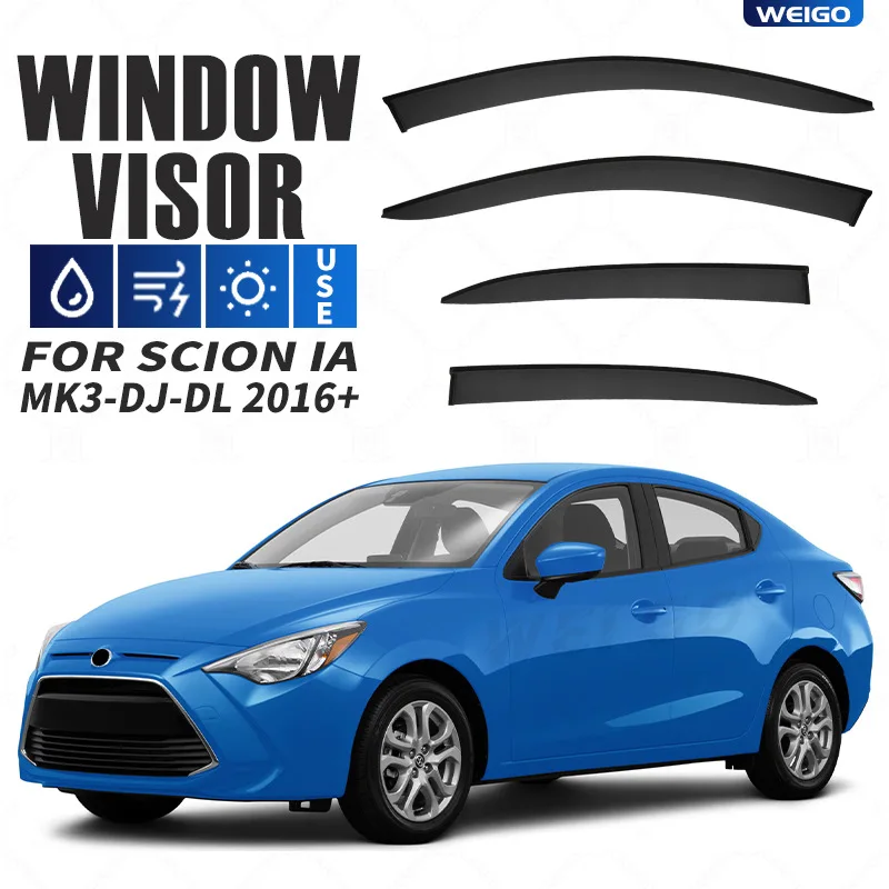 For Toyota Scion iA 2016+ Car Window Visor Awning Shelters Windshield Side Window Rain Sun Shade Auto Accessories Car Styling
For Toyota Scion iA 2016+ Car Window Visor Awning Shelters Windshield Side Window Rain Sun Shade Auto Accessories Car Styling