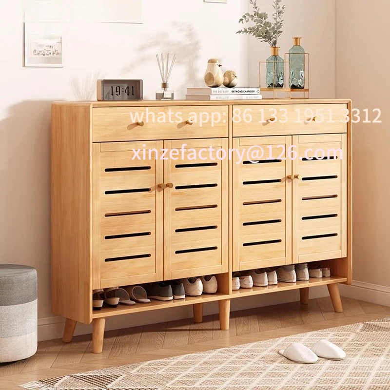 Customizable rubber wood solid wood shoe cabinet household porch cabinet small apartment door large capacity breathable m
Customizable rubber wood solid wood shoe cabinet household porch cabinet small apartment door large capacity breathable m