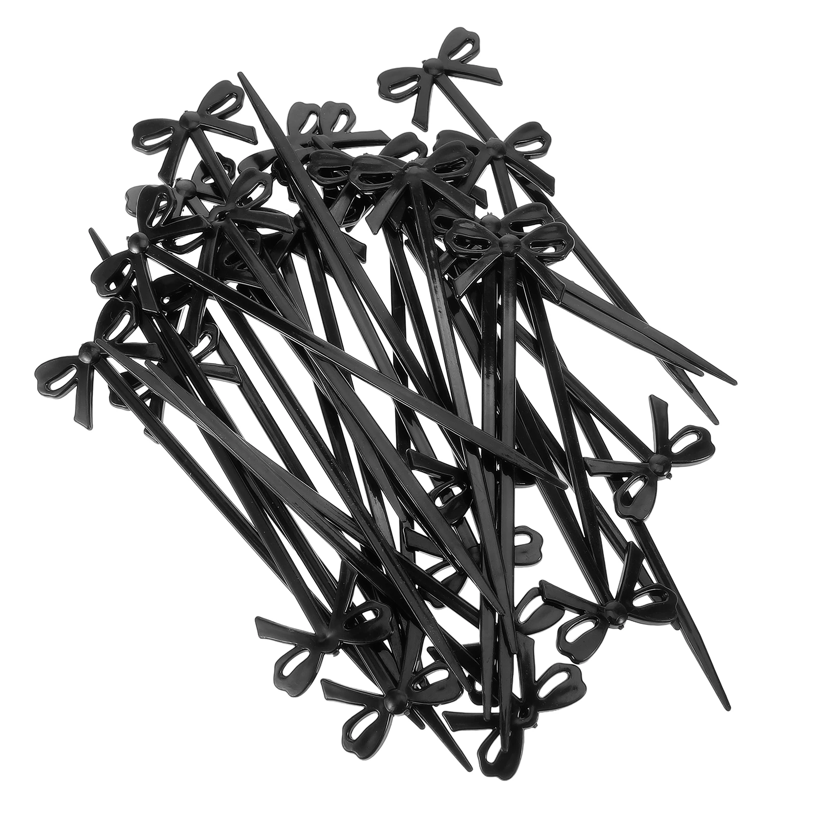 30pcs Black Picks Cocktail Fruit Plastic Cocktail Supplies Appetizer Bows Drinks Reusable Decorative Kitchen Bar Tools
30pcs Black Picks Cocktail Fruit Plastic Cocktail Supplies Appetizer Bows Drinks Reusable Decorative Kitchen Bar Tools