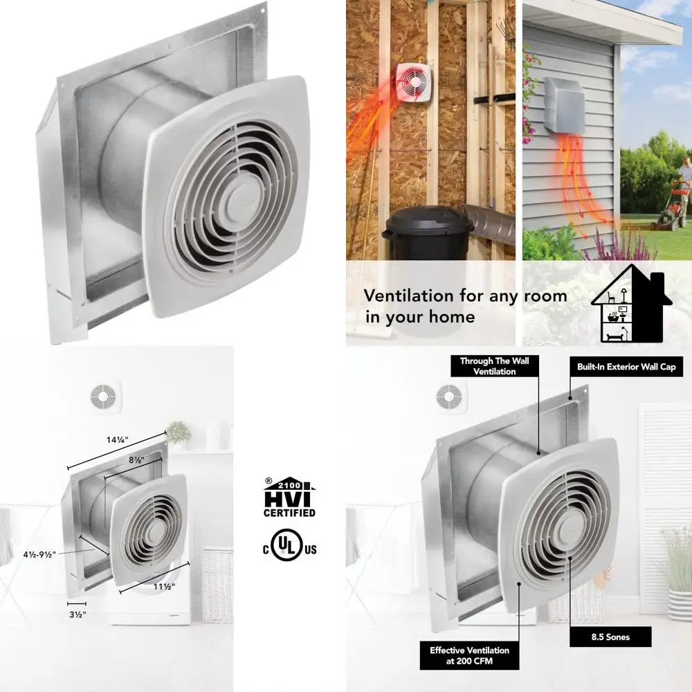 Высокоэффективный настенный вентилятор 200 куб. футов в минуту с 8,5 тонами и уровнем шума и диаметром 8 дюймов для оптимального воздушного обмена
Высокоэффективный настенный вентилятор 200 куб. футов в минуту с 8,5 тонами и уровнем шума и диаметром 8 дюймов для оптимального воздушного обмена