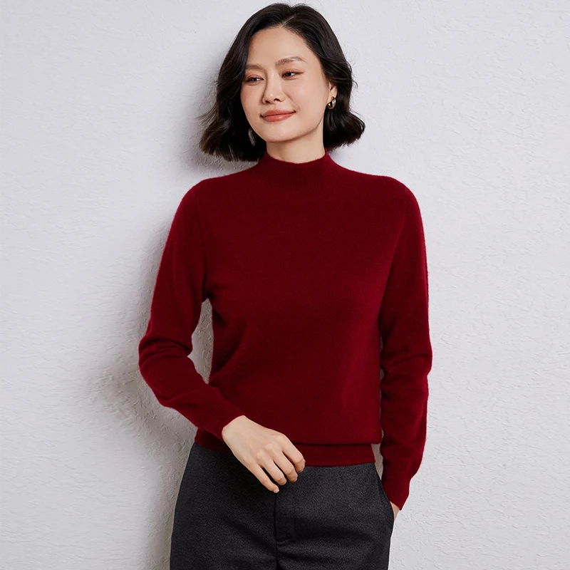 Autumn and Winter New 100%Pure Wool Sweater Ladies Round Neck Loose Bottoming Shirt Interior Short Women Blouse Knitted Pullover
Autumn and Winter New 100%Pure Wool Sweater Ladies Round Neck Loose Bottoming Shirt Interior Short Women Blouse Knitted Pullover