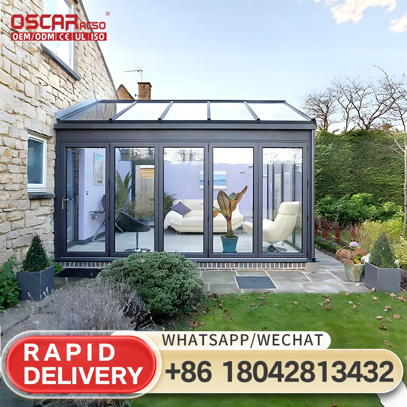Customizable Aluminum Glass House Sunroom for Garden Patio Backyard Deck in US Factory
Customizable Aluminum Glass House Sunroom for Garden Patio Backyard Deck in US Factory