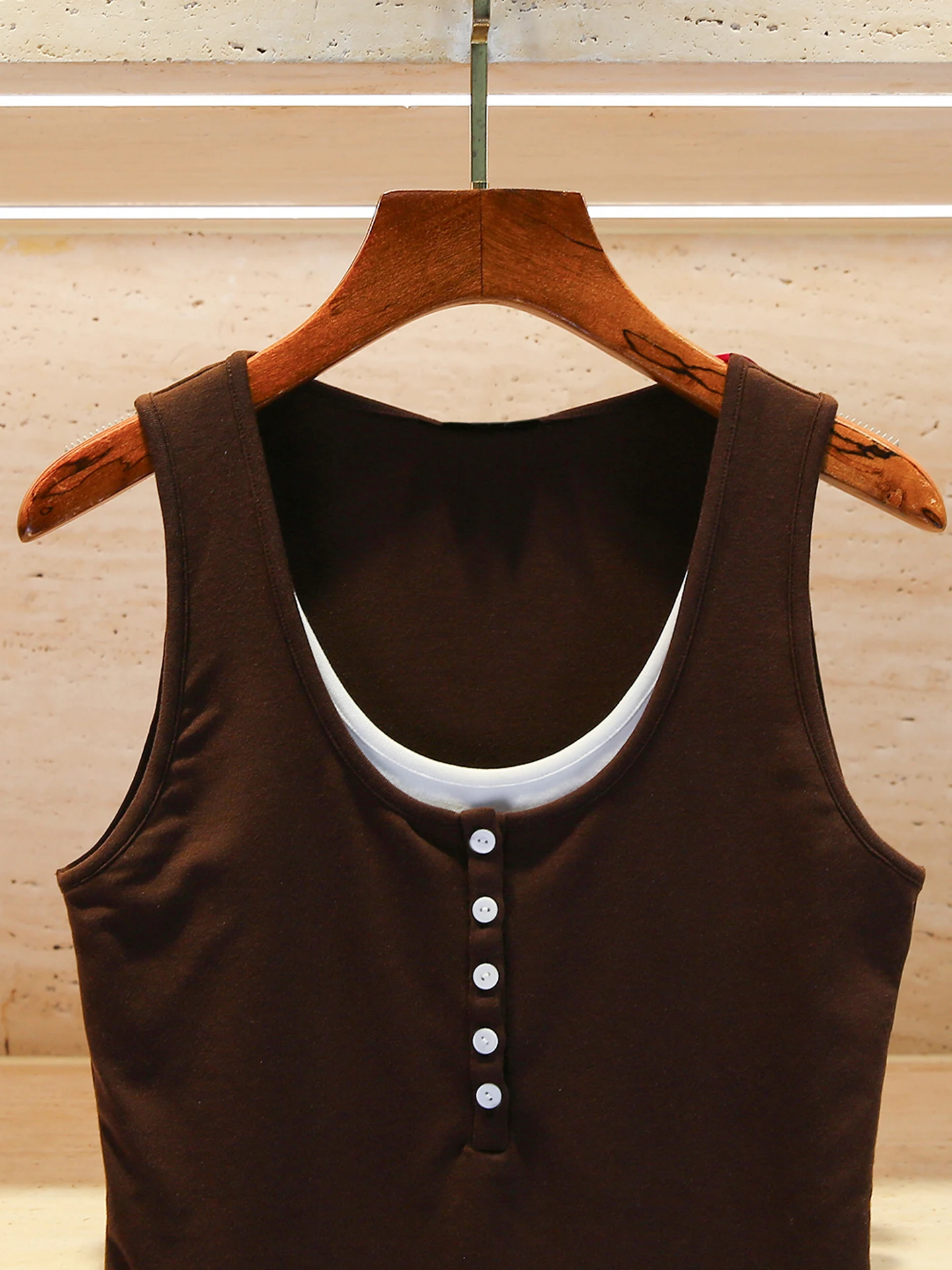 Slim Fit Casual Women's T-irt Vest Top Trendy Splice Sle Commute ort Length Regular Thin Pure Color Single Piece
Slim Fit Casual Women's T-irt Vest Top Trendy Splice Sle Commute ort Length Regular Thin Pure Color Single Piece