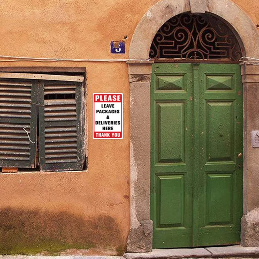 Adhesive Delivery Sign Sticker Large Format PVC Wall Decal for Leaving Packages Here Visible from Distance Weather Resistant
Adhesive Delivery Sign Sticker Large Format PVC Wall Decal for Leaving Packages Here Visible from Distance Weather Resistant