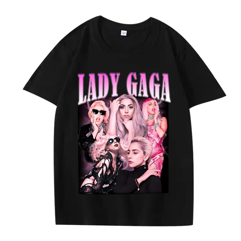 Lady Gaga Graphic T Shirt men women Oversized 100% Cotton Hot sale short sleeve Summer streetwear print Unisex plus size tops
Lady Gaga Graphic T Shirt men women Oversized 100% Cotton Hot sale short sleeve Summer streetwear print Unisex plus size tops