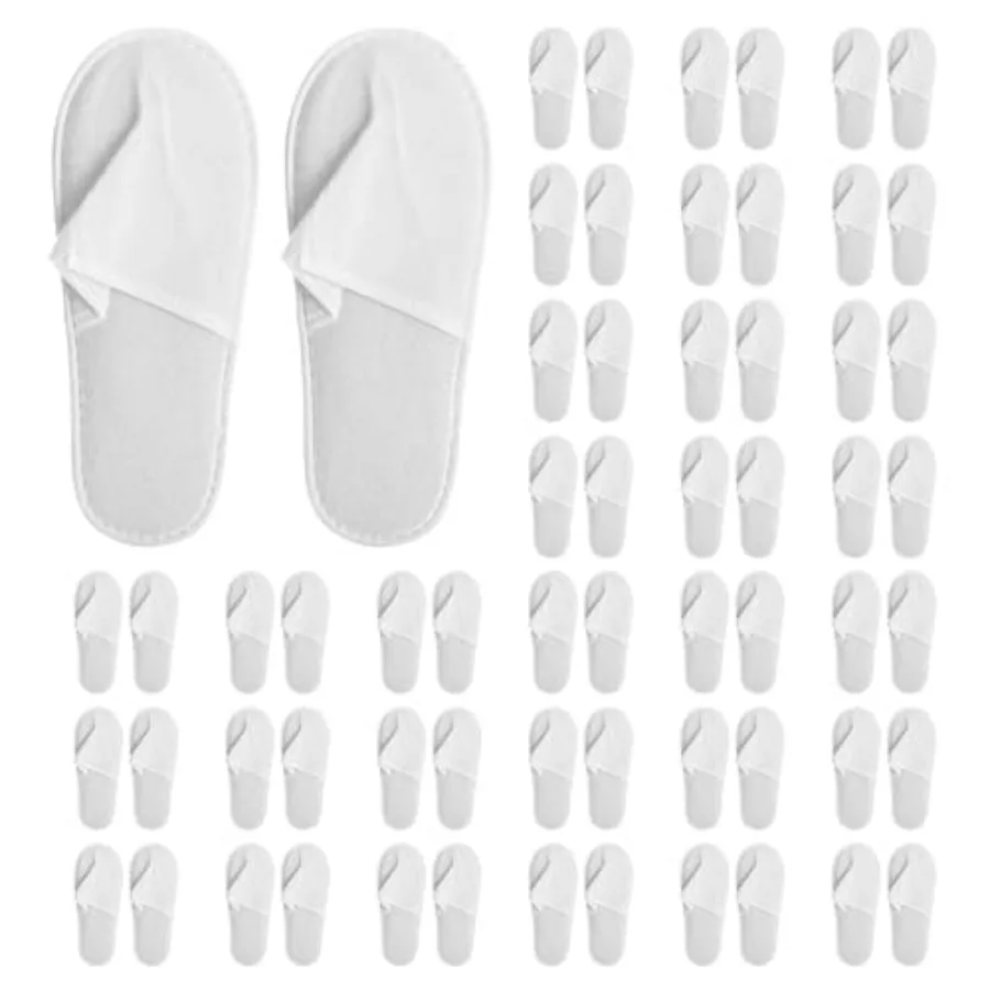 30 Pairs Disposable Slippers For Guests - 11 Inch White Spa Hotel Slippers - Non Slip Closed Toe Slipper for Travel, Women Men
30 Pairs Disposable Slippers For Guests - 11 Inch White Spa Hotel Slippers - Non Slip Closed Toe Slipper for Travel, Women Men