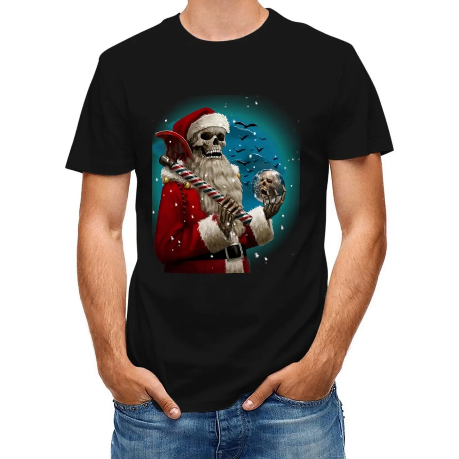 Skele Claus - Menace of Christmas T-Shirt Clothing customs t shirts for men graphic
Skele Claus - Menace of Christmas T-Shirt Clothing customs t shirts for men graphic