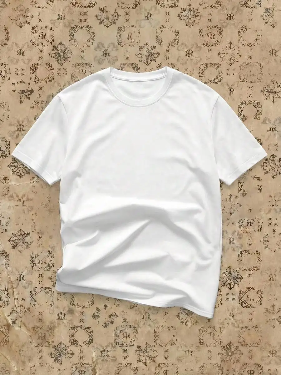 Mens Solid Color Round Neck Short Sleeve T-Shirt
Mens Solid Color Round Neck Short Sleeve T-Shirt