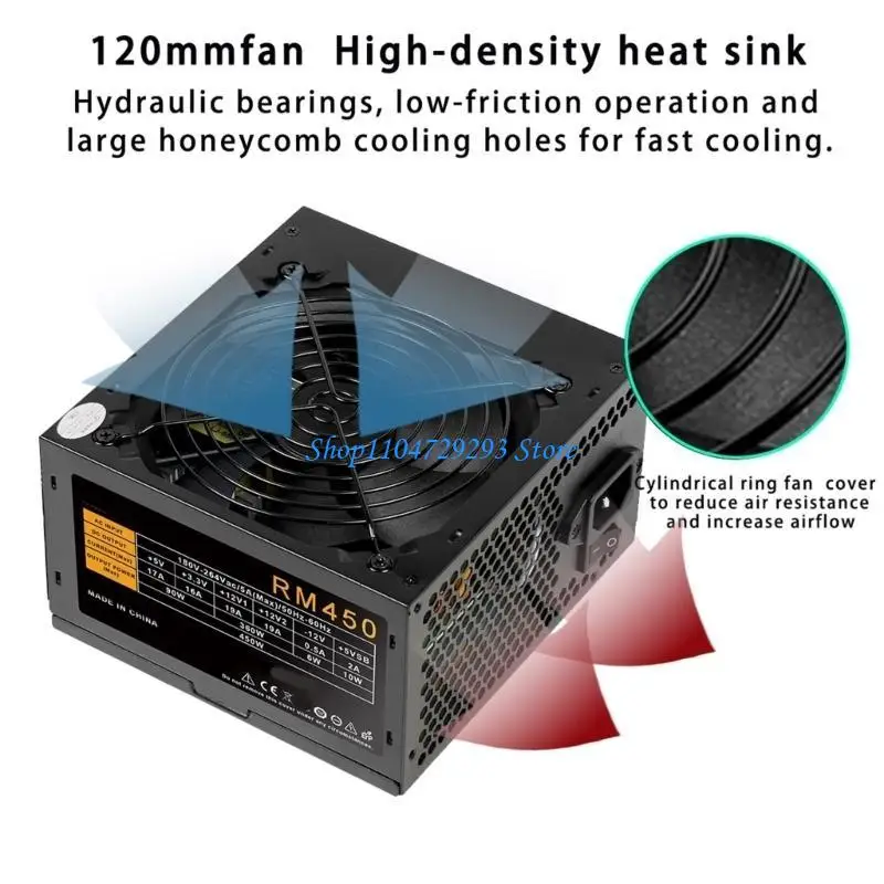 Y2GD RM450 450W Металлический настольный ПК питания с расширенной фильтрацией и вентилятором тихого охлаждения эффективно для
Y2GD RM450 450W Металлический настольный ПК питания с расширенной фильтрацией и вентилятором тихого охлаждения эффективно для