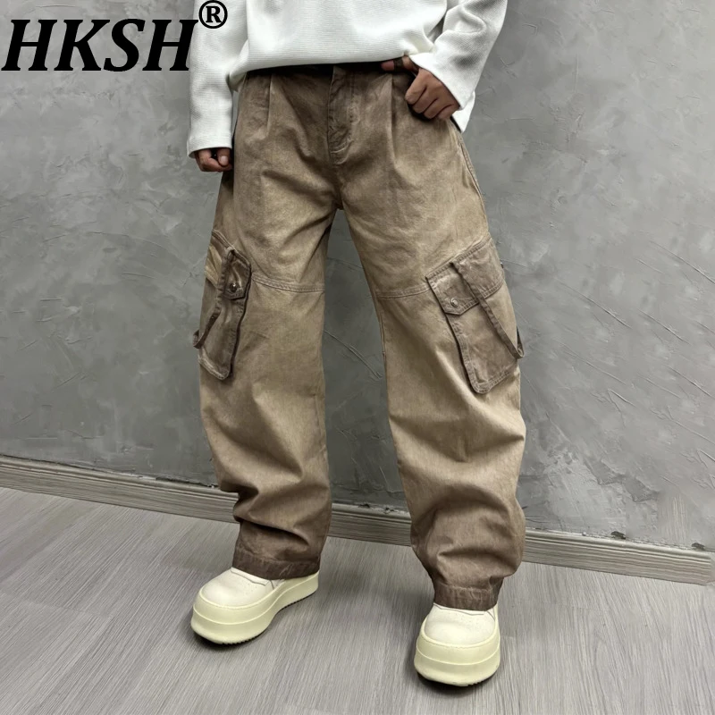 HKSH Spring Autumn New Men's Waste Land Washed Distressed Vintage Cargo Pants Trend Casual Safari Style Multi-Pocket Ins HK13424
HKSH Spring Autumn New Men's Waste Land Washed Distressed Vintage Cargo Pants Trend Casual Safari Style Multi-Pocket Ins HK13424