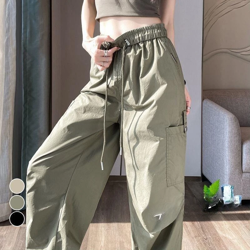 American Slim Workwear Pants 2024 Women's Summer High Waisted Casual Retro Quick Drying Drawstring Sports Pants Female Clothing
American Slim Workwear Pants 2024 Women's Summer High Waisted Casual Retro Quick Drying Drawstring Sports Pants Female Clothing