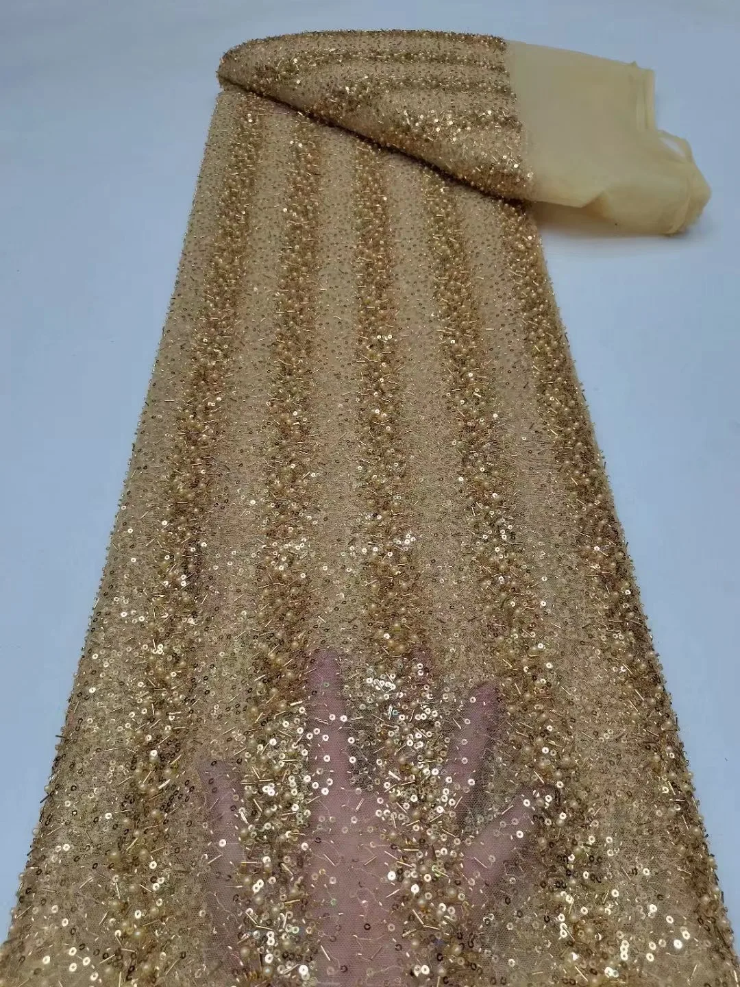 Luxury Sequences Tulle Lace Fabric Embroidery With Beads Pearls African Lace Fabric 2024 High Quality Net Lace Dresses For Women
Luxury Sequences Tulle Lace Fabric Embroidery With Beads Pearls African Lace Fabric 2024 High Quality Net Lace Dresses For Women