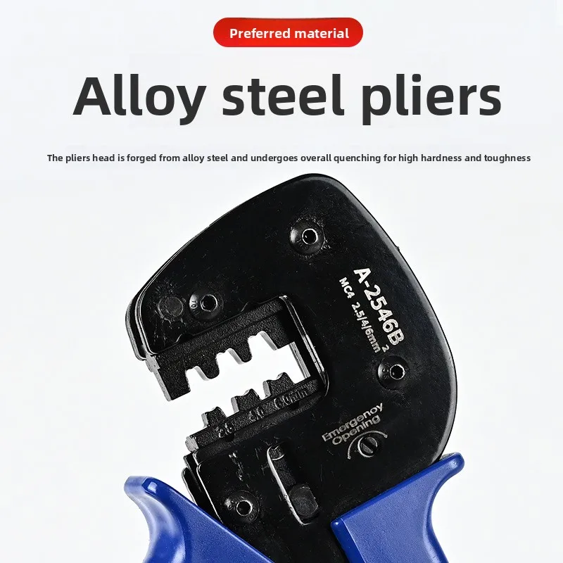 A2546B Solar PV Crimping Pliers Kit Multi Function Wire Stripping and Crimping Tool Set for Electrical Wiring Projects
A2546B Solar PV Crimping Pliers Kit Multi Function Wire Stripping and Crimping Tool Set for Electrical Wiring Projects