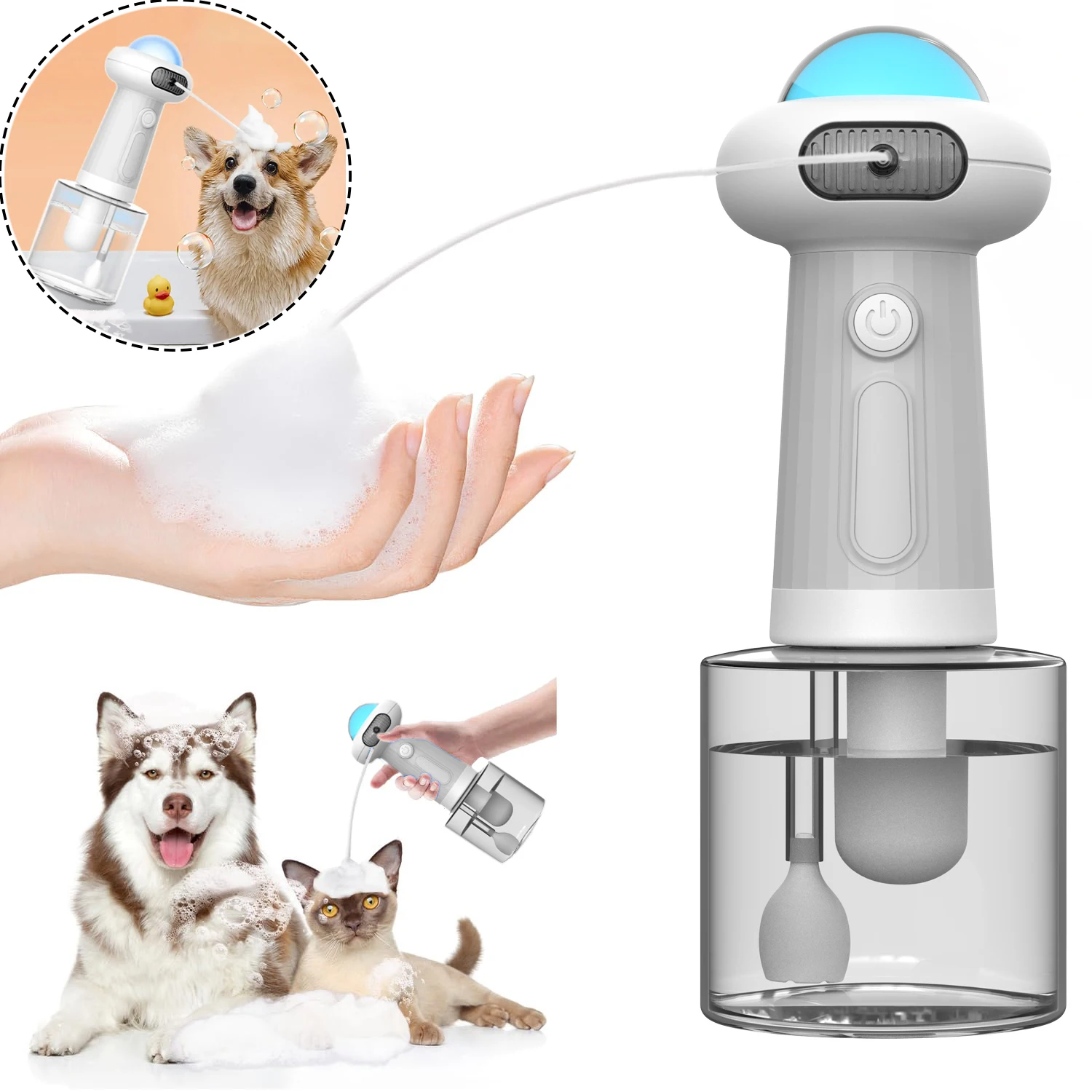 Pet Electric Automatic Foam Machine Dog And Cat Cleaning Bathing Automatic Charging Soap Dispenser Pet Accessories
Pet Electric Automatic Foam Machine Dog And Cat Cleaning Bathing Automatic Charging Soap Dispenser Pet Accessories