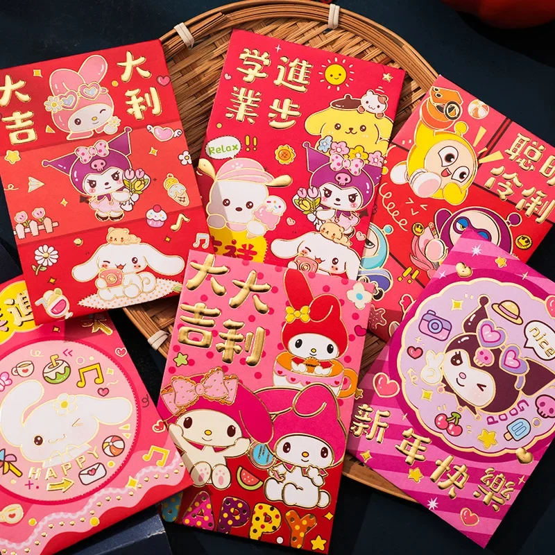 Sanrio 2021, красный конверт, год змеи, китайский стиль, милый креативный мультяшный анимационный весенний фестиваль, дети, счастливые деньги
Sanrio 2021, красный конверт, год змеи, китайский стиль, милый креативный мультяшный анимационный весенний фестиваль, дети, счастливые деньги