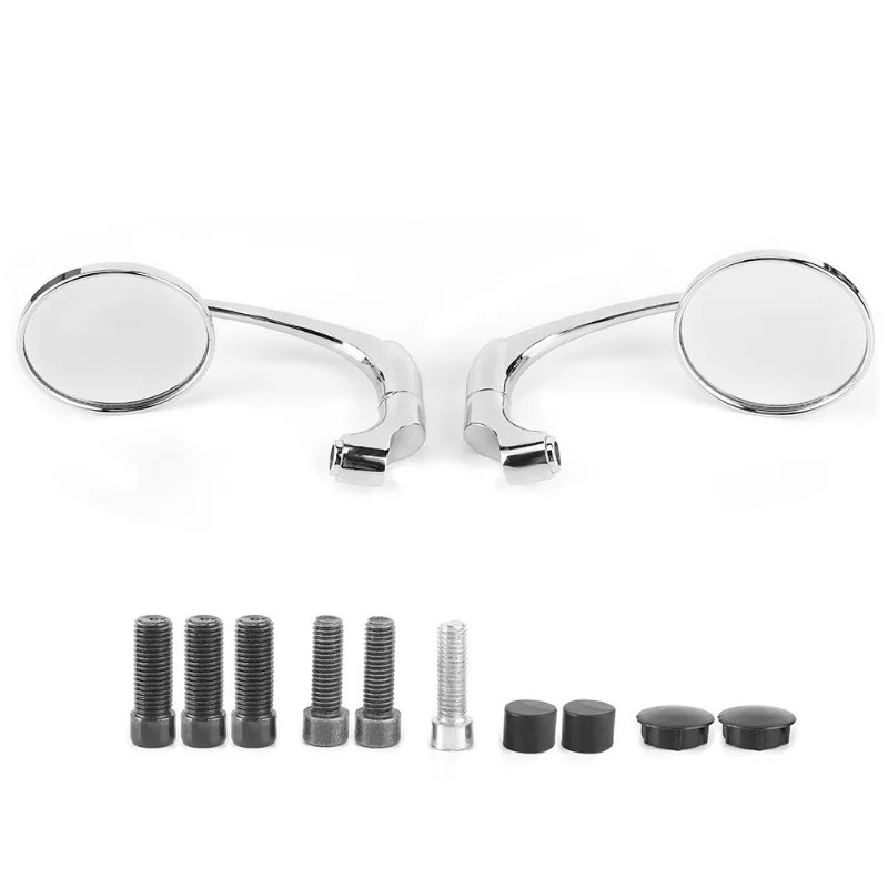 Round Rearview Mirrors Electroplating Handlebar Side Mirror For 8/10mm Thread Motorcycle Modification
Round Rearview Mirrors Electroplating Handlebar Side Mirror For 8/10mm Thread Motorcycle Modification