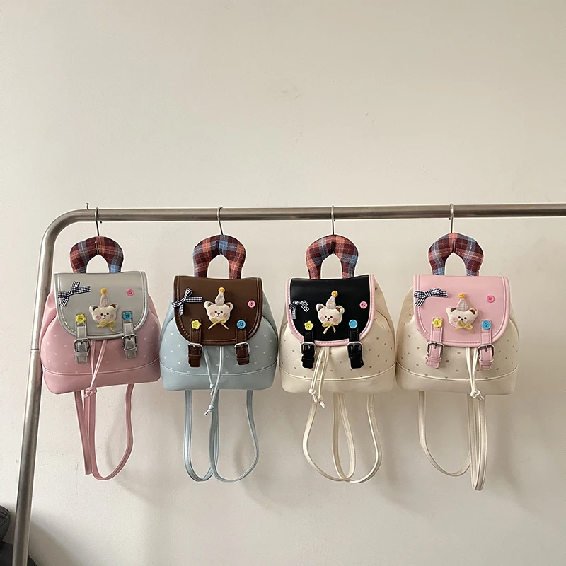 New Cute Bear Ladies Backpack Multi-Color Fresh Style Women's Shoulder Bag Fashionable And Stylish Bag for Ladies
New Cute Bear Ladies Backpack Multi-Color Fresh Style Women's Shoulder Bag Fashionable And Stylish Bag for Ladies