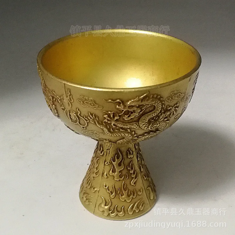 Antique Miscellaneous Wholesale Antique Dragon Pattern Goblet Home Office Chinese Brass Antique Cup Small Ornaments
Antique Miscellaneous Wholesale Antique Dragon Pattern Goblet Home Office Chinese Brass Antique Cup Small Ornaments