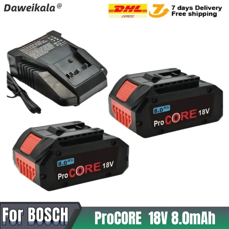 Daweikala 2025 NEW ProCORE Replacement Battery For Bosch 18V 8.0AH BAT618 BAT609 GBA18V80 Professional Cordless Tool
Daweikala 2025 NEW ProCORE Replacement Battery For Bosch 18V 8.0AH BAT618 BAT609 GBA18V80 Professional Cordless Tool