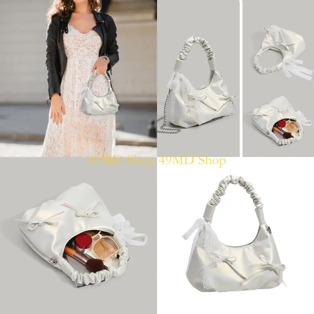 49MD Trendy PU Leather Shoulder Purse with Lace Bows Detailing and Detachable Chain Stylish Crossbody Purse for Women Girls
49MD Trendy PU Leather Shoulder Purse with Lace Bows Detailing and Detachable Chain Stylish Crossbody Purse for Women Girls