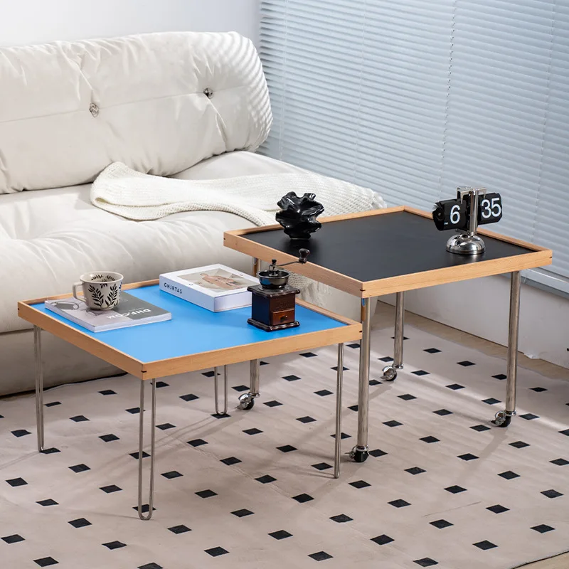 Square coffee table, Bauhaus medieval style Nordic simple stainless steel solid wood medieval coffee table Bauhaus tea
Square coffee table, Bauhaus medieval style Nordic simple stainless steel solid wood medieval coffee table Bauhaus tea