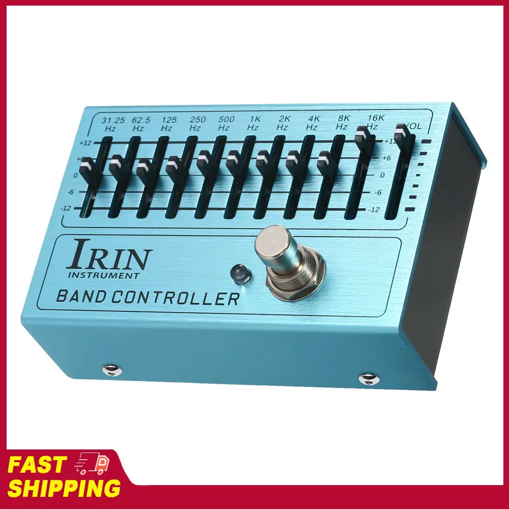 Mini Guitar Equalizer IRIN 10-Band EQ Guitar Effect Pedal with True Bypass for Guitar Bass Aluminum Alloy Body - BAND CONTROLLER
Mini Guitar Equalizer IRIN 10-Band EQ Guitar Effect Pedal with True Bypass for Guitar Bass Aluminum Alloy Body - BAND CONTROLLER