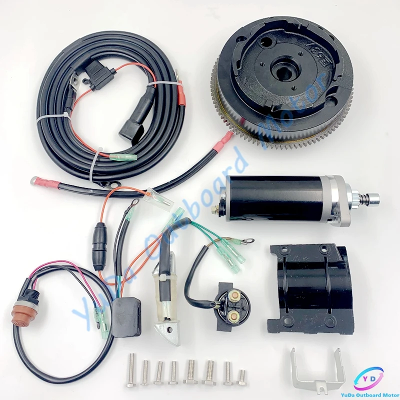 Electric Start Kit For Yamaha Outboard Motor 2T 15HP 30HP 40HP 60HP 85HP F20 Starter Motor Set Electrical Start Conversion Kit
Electric Start Kit For Yamaha Outboard Motor 2T 15HP 30HP 40HP 60HP 85HP F20 Starter Motor Set Electrical Start Conversion Kit