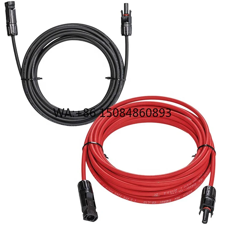 Solar Cable 4mm² 6mm² Solar Extension Cable Wire with Female & Male Waterproof Connectors for RV Photovoltaic Systems
Solar Cable 4mm² 6mm² Solar Extension Cable Wire with Female & Male Waterproof Connectors for RV Photovoltaic Systems