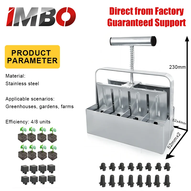 Ручной 4-секционный формовщик почвенных блоков с эргономичной ручкой, пресс для глины для защиты корней рассады, инструмент для теплиц и сада
Ручной 4-секционный формовщик почвенных блоков с эргономичной ручкой, пресс для глины для защиты корней рассады, инструмент для теплиц и сада