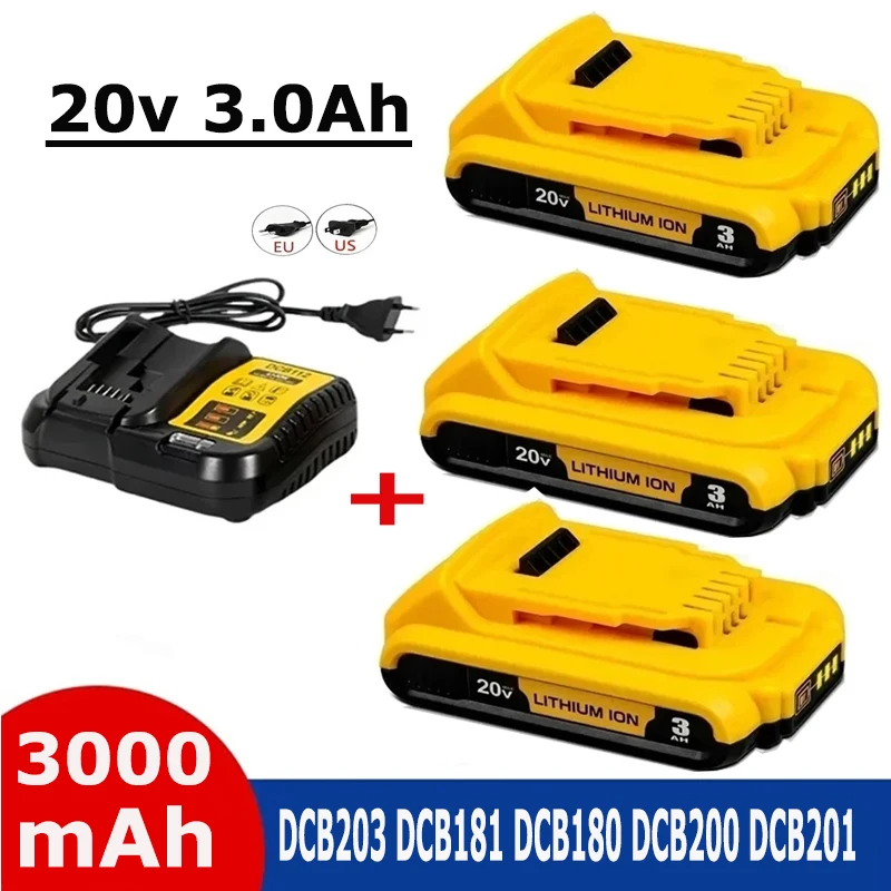 Сменная литиевая батарея DCB203 для Dewalt Max, XR, DCB200, DCB205, DCB206, DCB184, DCB201, DCD980M2, 20 в, 3000 мАч, 18 вольт, электроинструменты
Сменная литиевая батарея DCB203 для Dewalt Max, XR, DCB200, DCB205, DCB206, DCB184, DCB201, DCD980M2, 20 в, 3000 мАч, 18 вольт, электроинструменты