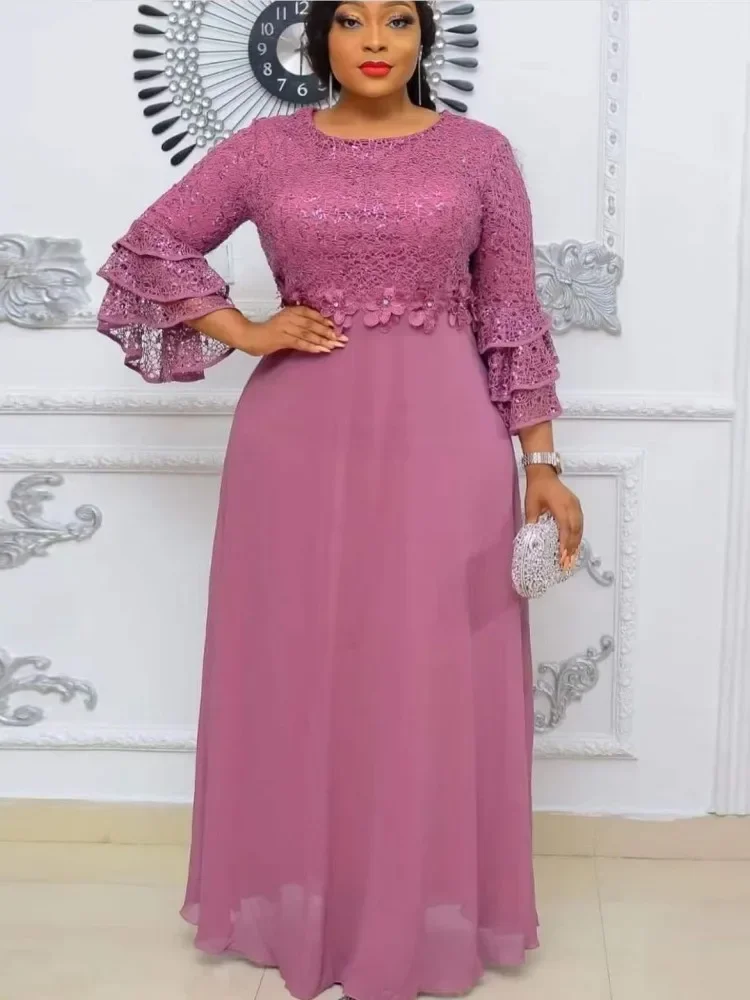 African Dresses For Women Dashiki Ankara Lace Chiffon Wedding Evening Party Gowns Elegant Turkey Muslim Kaftan Maxi Dress
African Dresses For Women Dashiki Ankara Lace Chiffon Wedding Evening Party Gowns Elegant Turkey Muslim Kaftan Maxi Dress
