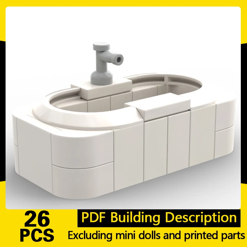 City Street View Model MOC Building Bricks White Big Bathtub Modular Technology Gifts Holiday Assemble Children Toys Suit
City Street View Model MOC Building Bricks White Big Bathtub Modular Technology Gifts Holiday Assemble Children Toys Suit