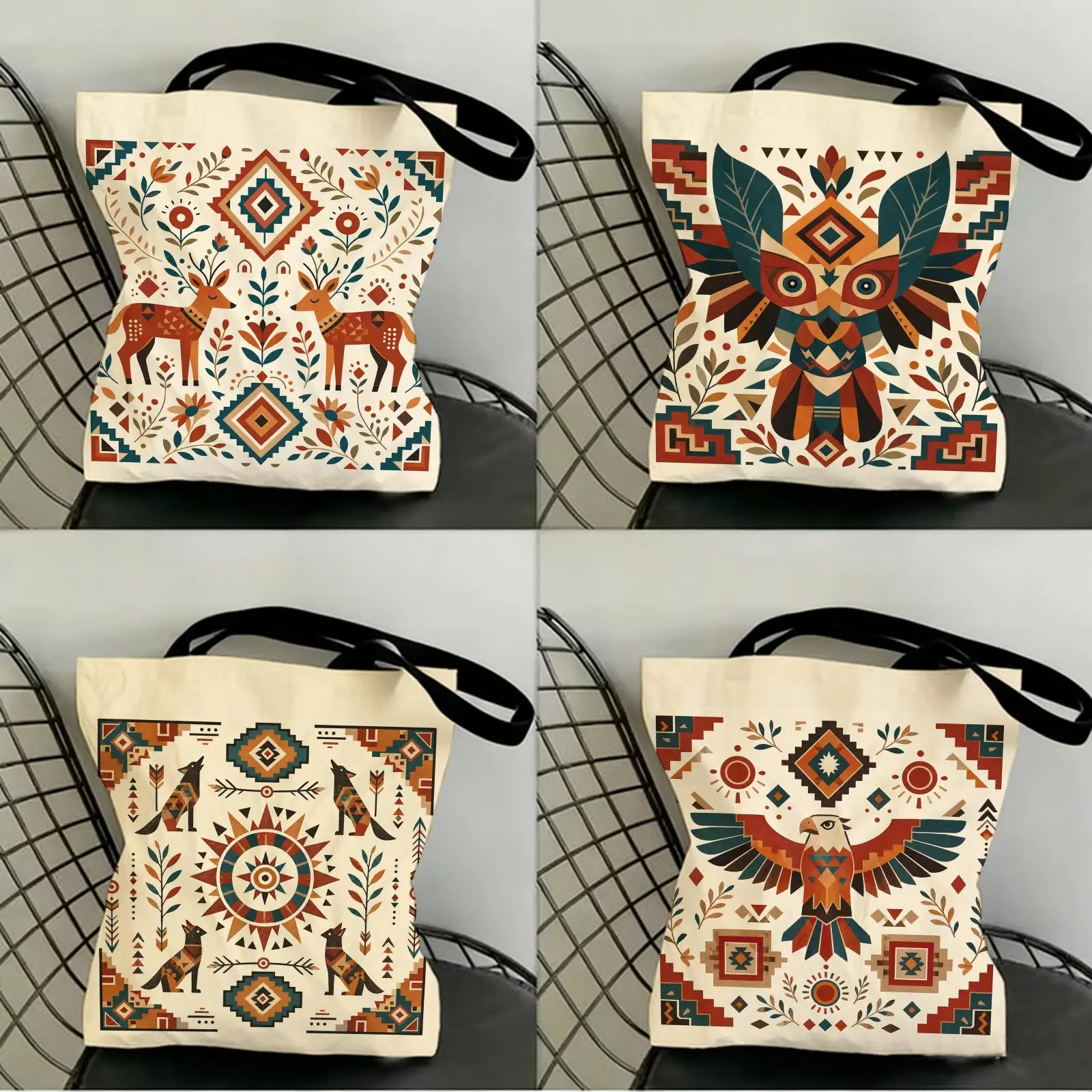 Eagle Bohemia Storage Bags Canvas Double-Sided Print Women Large Tote Bag Durable Beach Picnic Foldable Gift Eco
Eagle Bohemia Storage Bags Canvas Double-Sided Print Women Large Tote Bag Durable Beach Picnic Foldable Gift Eco