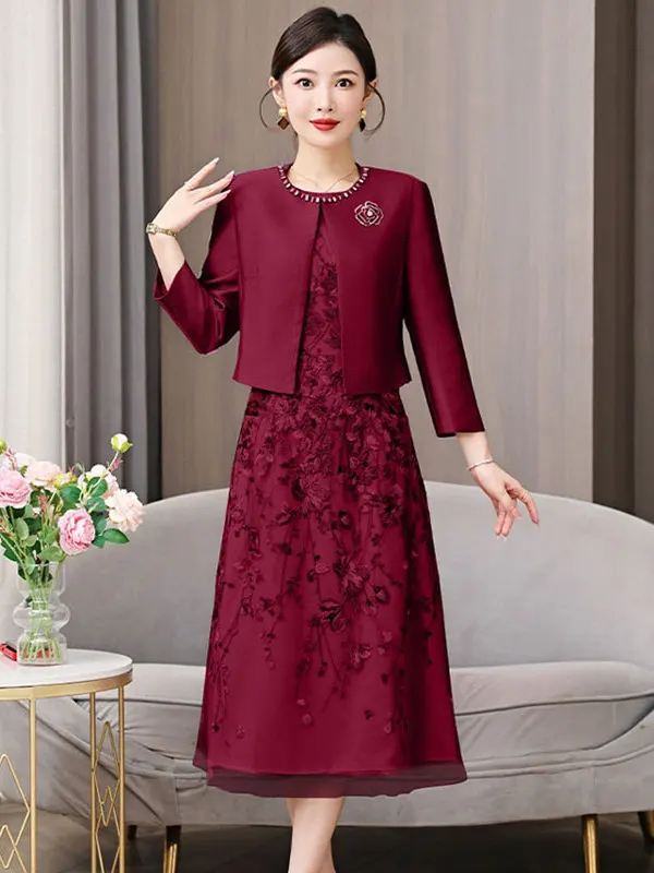 Elegant Wedding Dress for Mother of the Bride Spring Autumn Dress for Women Wedding Celebration Ceremony Dress
Elegant Wedding Dress for Mother of the Bride Spring Autumn Dress for Women Wedding Celebration Ceremony Dress