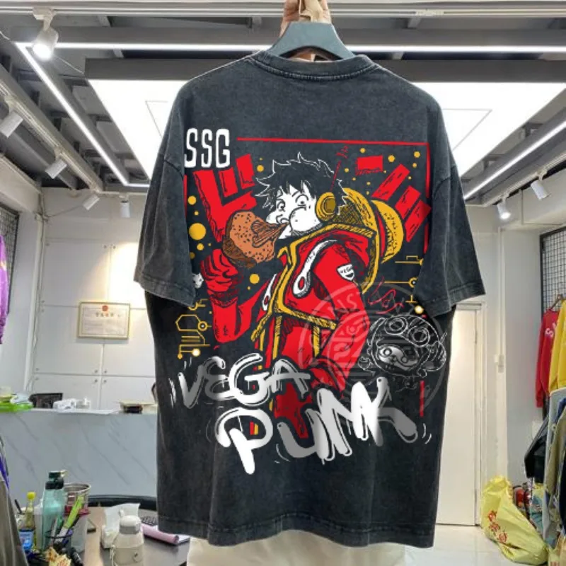 Футболки с рисунком японского аниме ONE PIECE, мужская летняя забавная одежда Луффи, Y2K, мужская спортивная одежда большого размера с короткими рукавами
Футболки с рисунком японского аниме ONE PIECE, мужская летняя забавная одежда Луффи, Y2K, мужская спортивная одежда большого размера с короткими рукавами