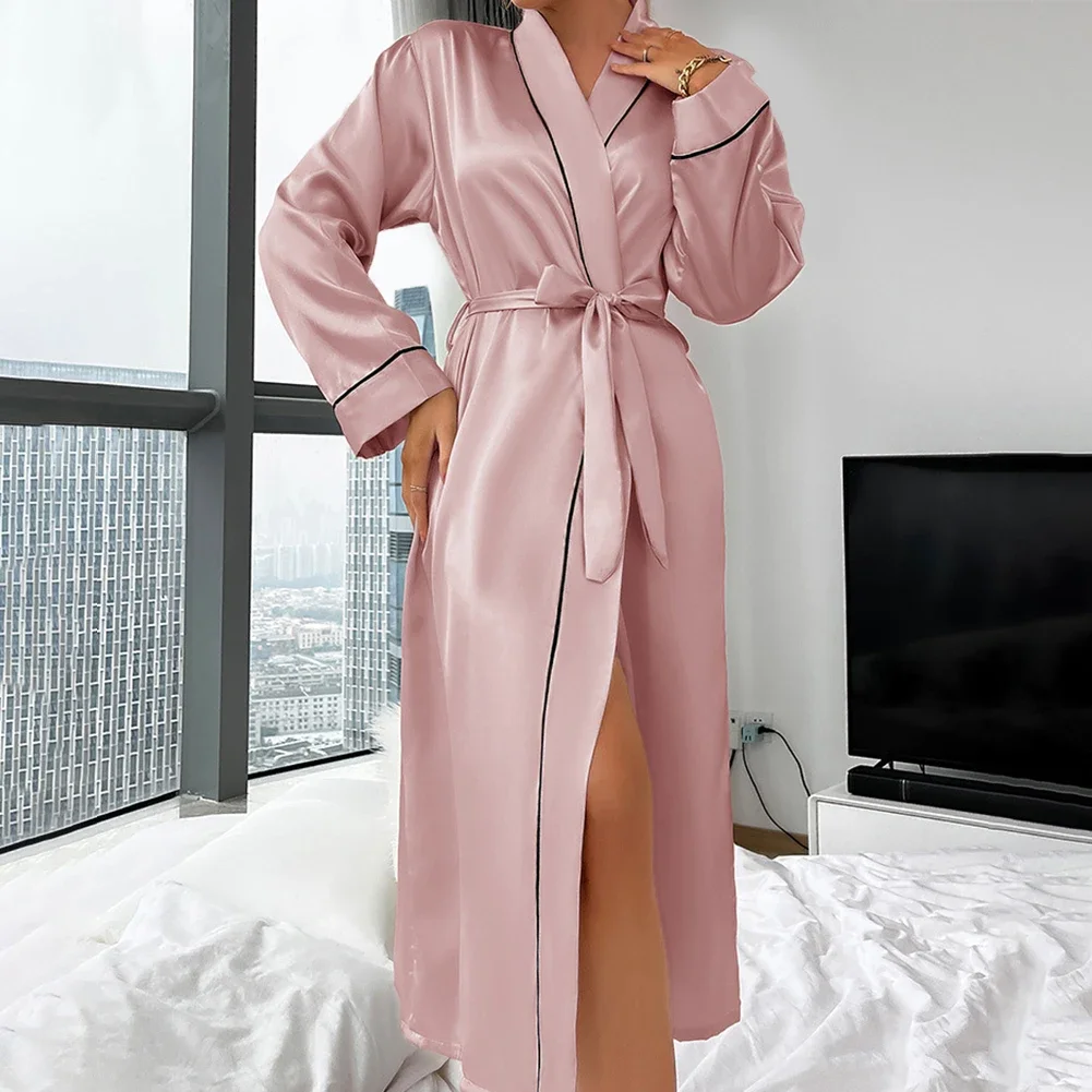 Women's Nightgowns Home Clothes Sexy Nightgown Long Sleeve Pajamas Female Silky Lingerie For Wedding Night Lace Robes Underwear
Women's Nightgowns Home Clothes Sexy Nightgown Long Sleeve Pajamas Female Silky Lingerie For Wedding Night Lace Robes Underwear