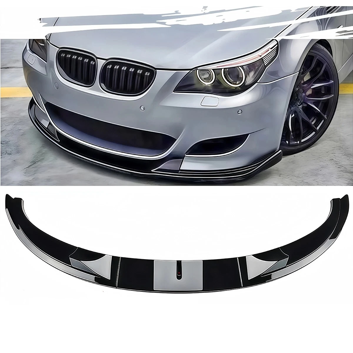 3Pcs Front Bumper Lip Spoiler Splitter Diffuser For BMW 5 Series E60 E61 Original-M5 2005-2010 Car Modification Accessories
3Pcs Front Bumper Lip Spoiler Splitter Diffuser For BMW 5 Series E60 E61 Original-M5 2005-2010 Car Modification Accessories